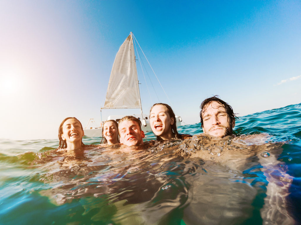 Swimming Fun in Ibiza