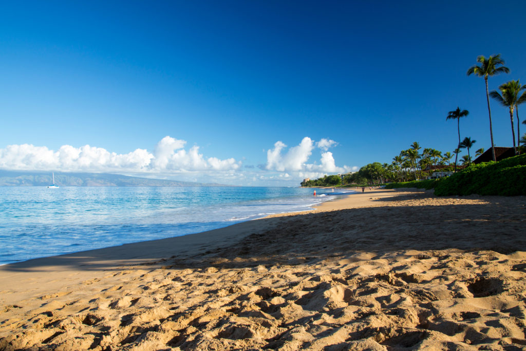 A Maui scenic view, Kaanapali Beach