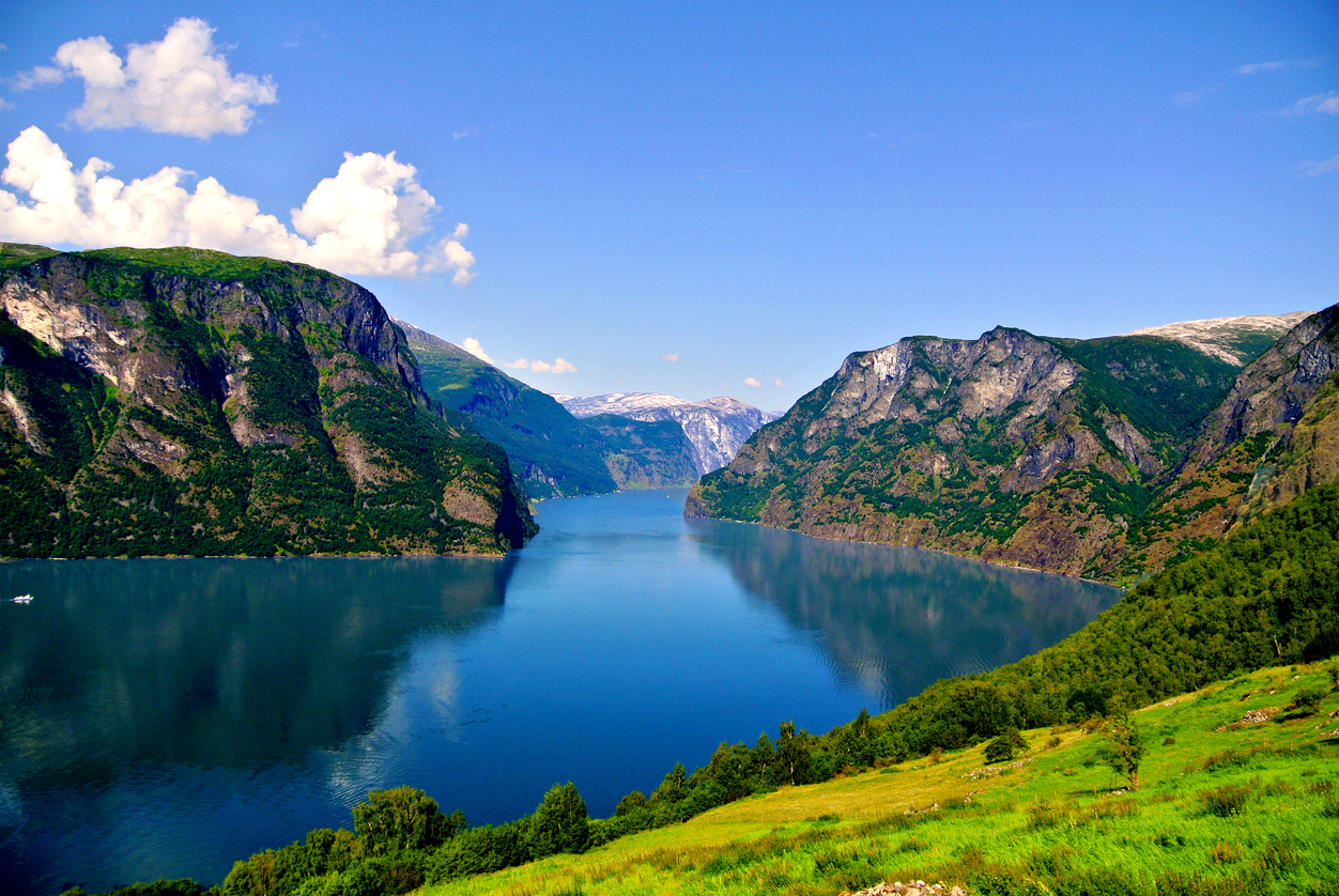 Adorable Aurlandsfjord in Norway