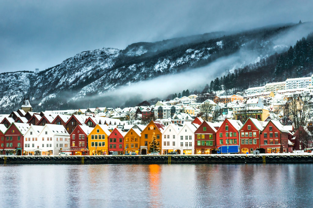 Bergen, Norway in Winter