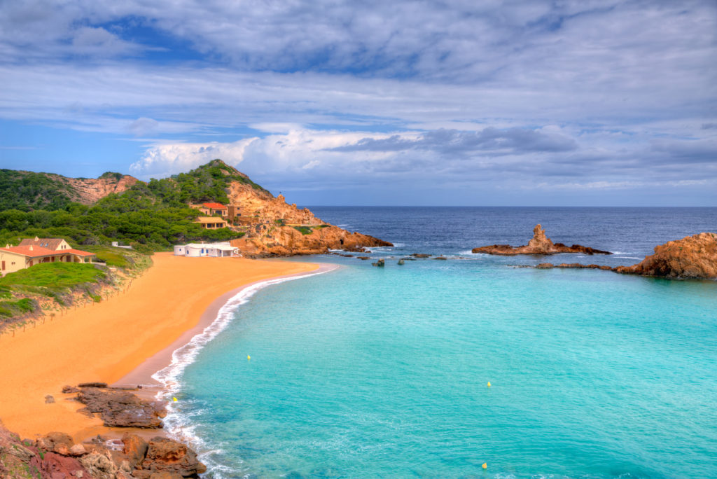 Cala Pregonda in Menorca at Balearic islands es Mercadal