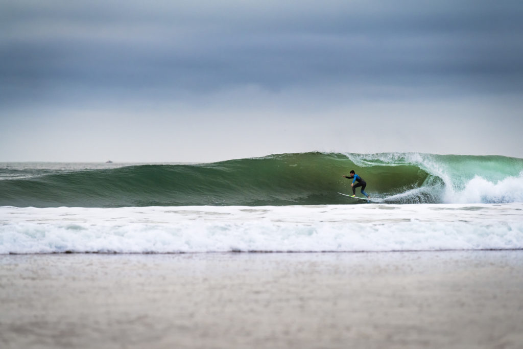 Surfing at Carcavelos Beach