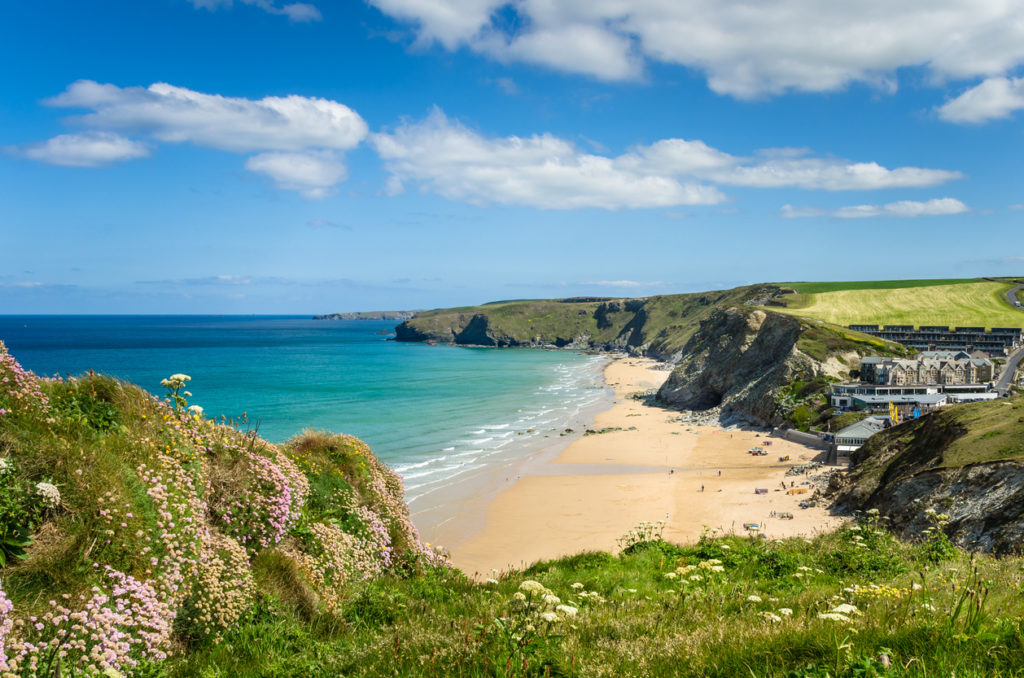 Coast of Cornwall on a Clear Spring Day