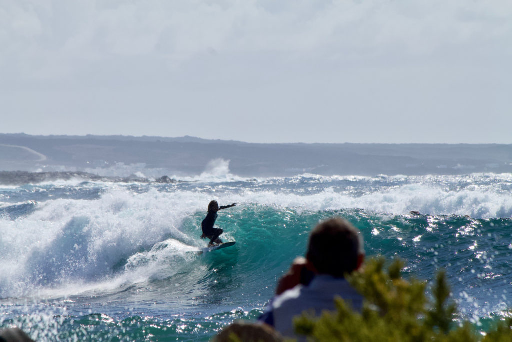 Surfing in Lanzarote