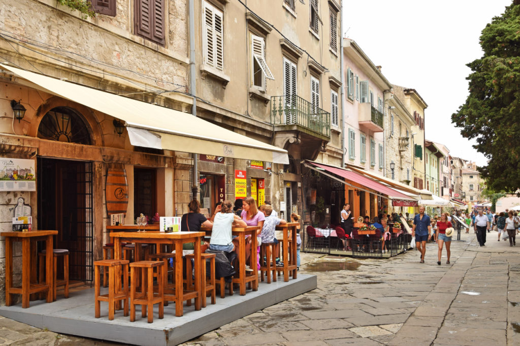 Pedestrian street in Pula