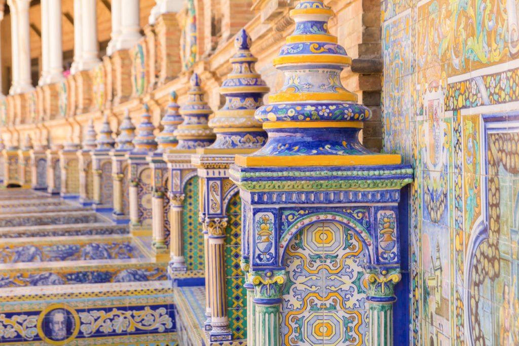 plaza espana seville ceramic decoration