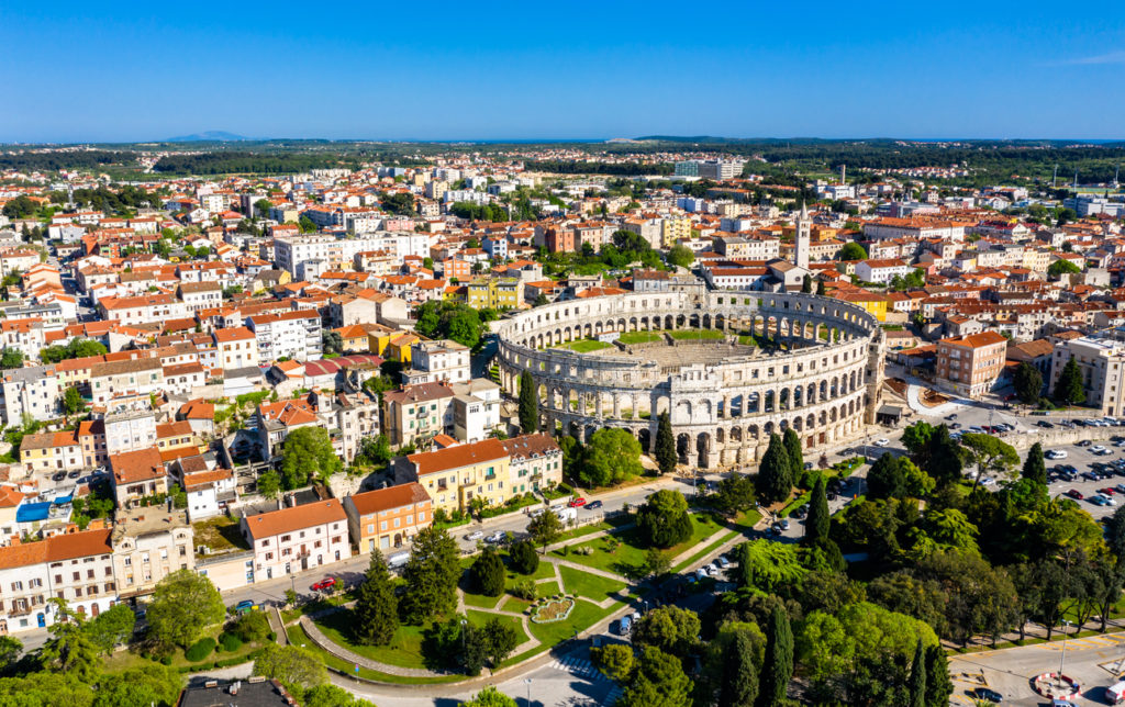 Roman Amphitheatre in Pula Croatia