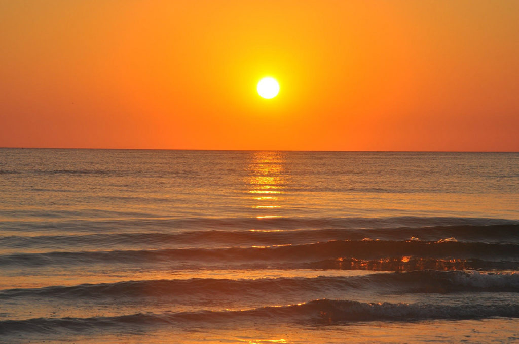 The sunsets over the Gulf of Mexico off of Siesta Key's Crescent Beach