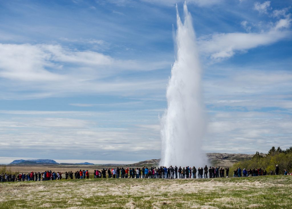 Geyser in southwestern Iceland