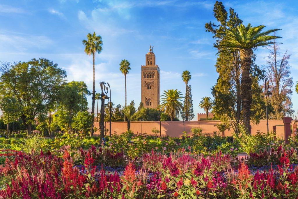 Koutoubia Mosque and garden, Marrakesh