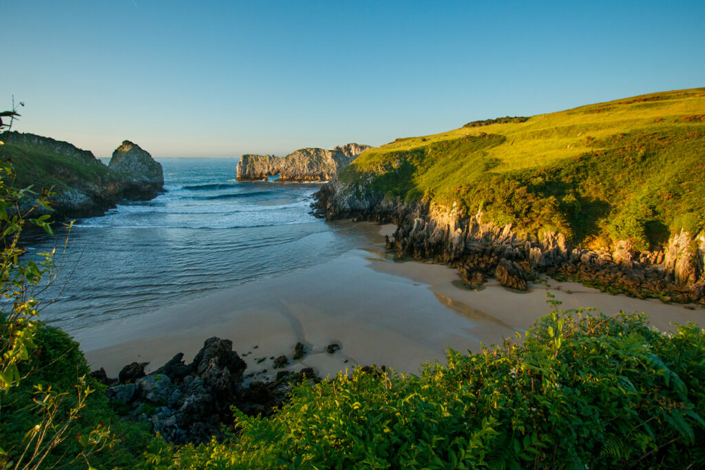 Berellin beach in Prellezo Cantabria.