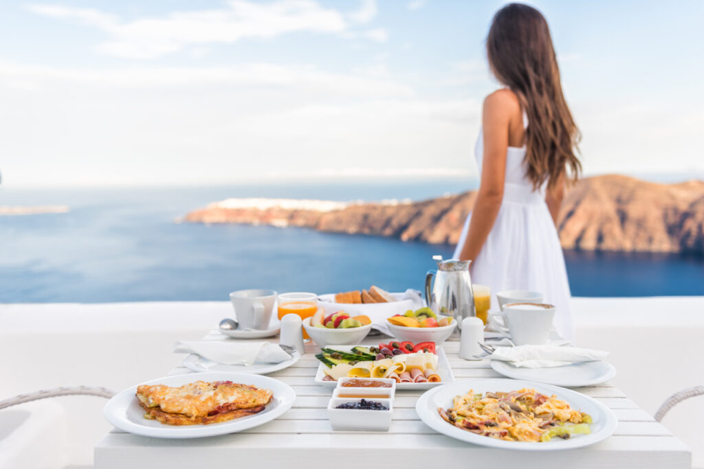 Breakfast in Santorini