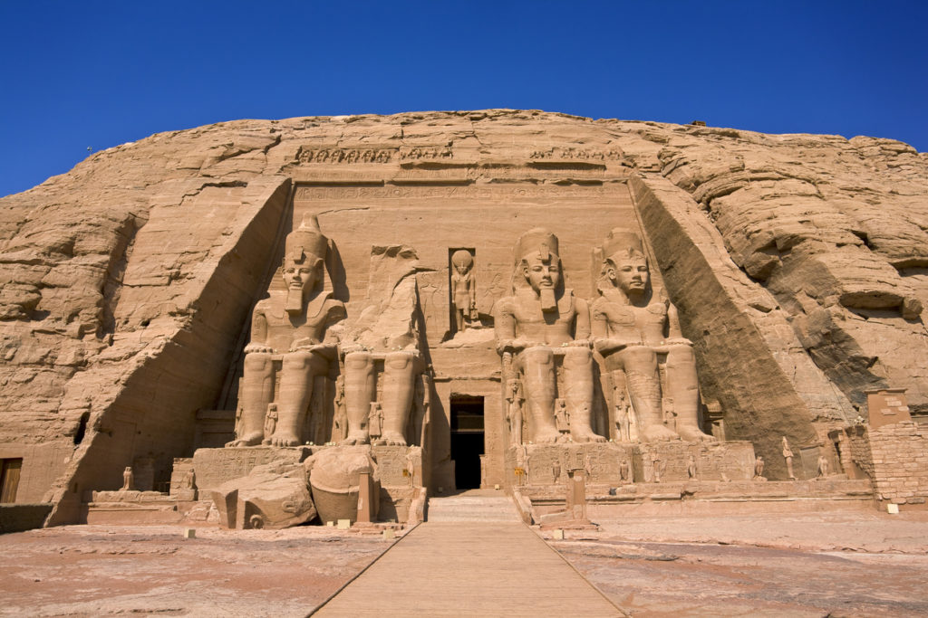 he Temple of Rameses II at Abu Simbel