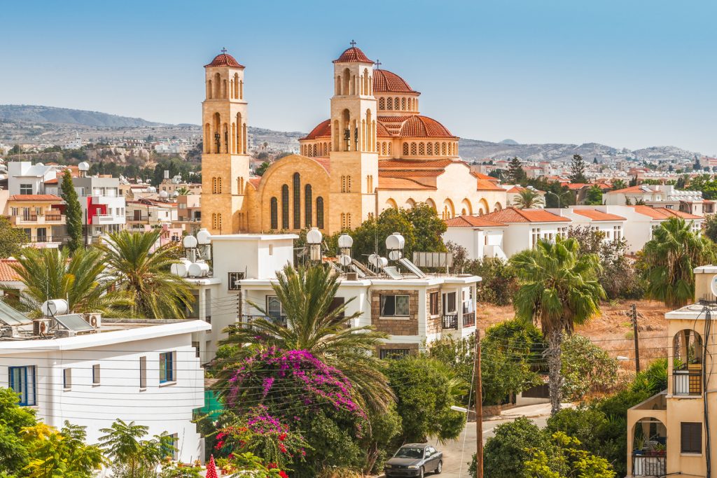 View of the city of Paphos, Cyprus.