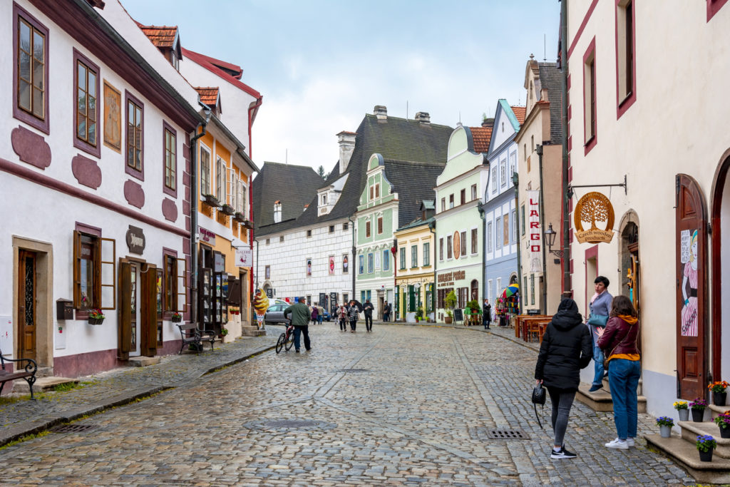 Streets of Cesky Krumlov, Czech Republic