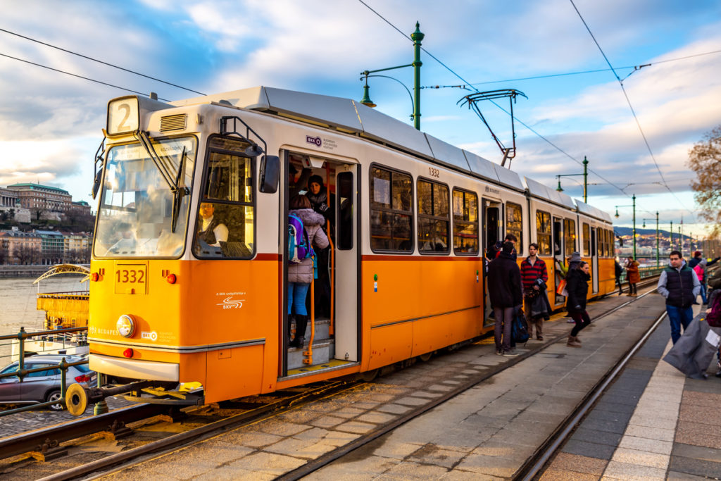 Traditional Tram in Budapest