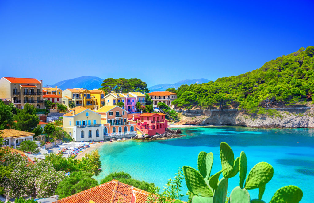 Assos village in Kefalonia, Greece