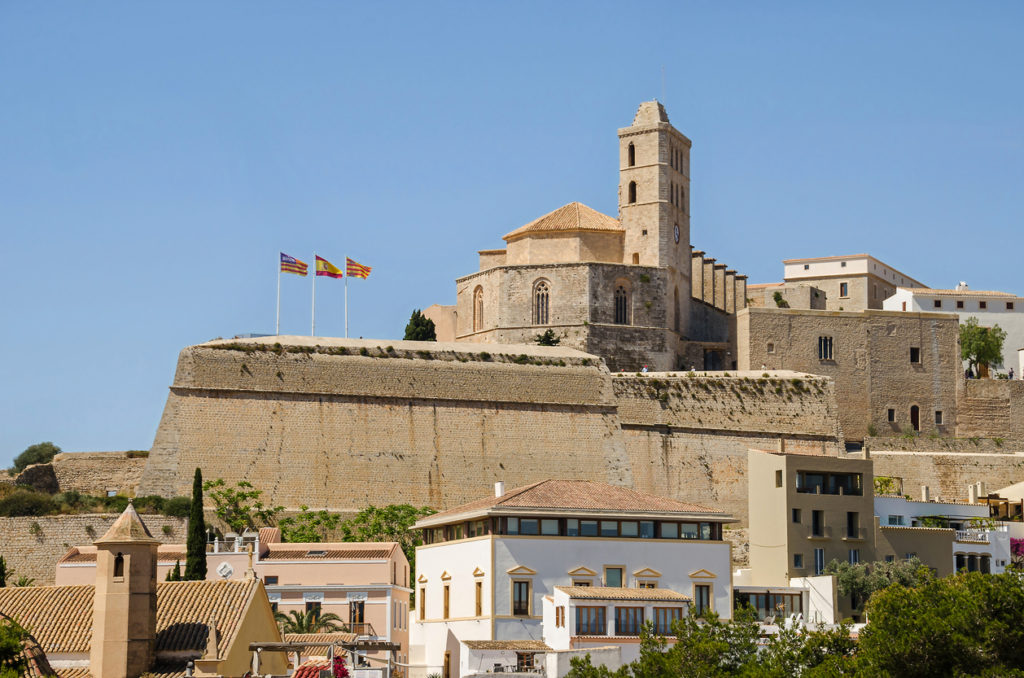 Cathedral of Santa Maria d'Eivissa in Ibiza town