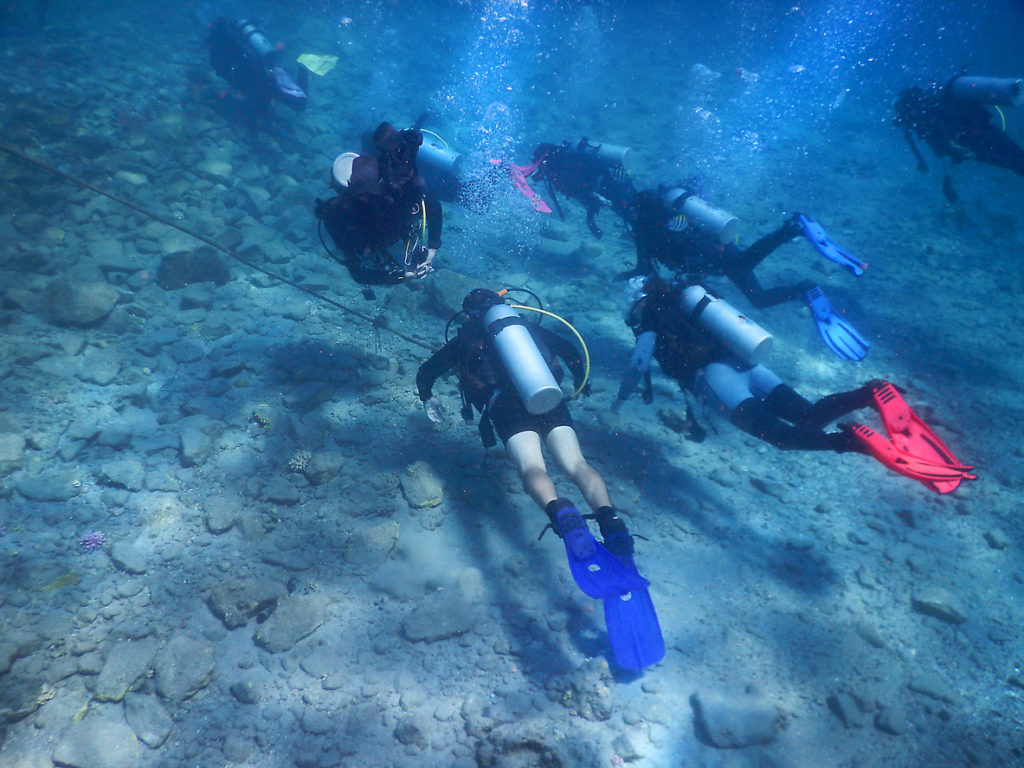 Divers in the Red Sea Gulf of Eilat