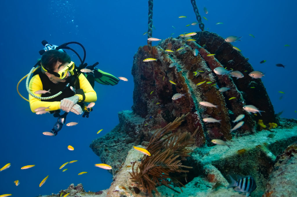 Inspecting a wreck in Jordan