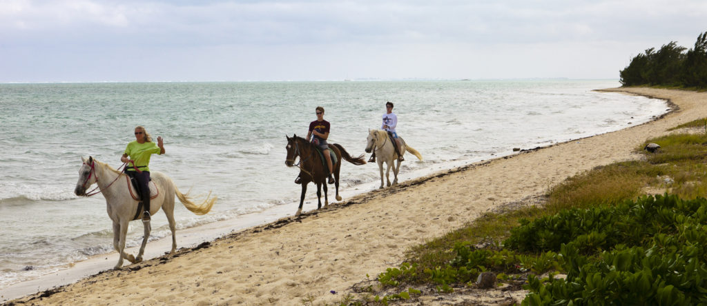 Riding on the beach, Grand Cayman