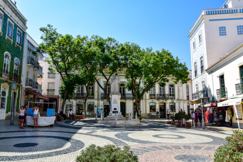 Square in Lagos, Algarve