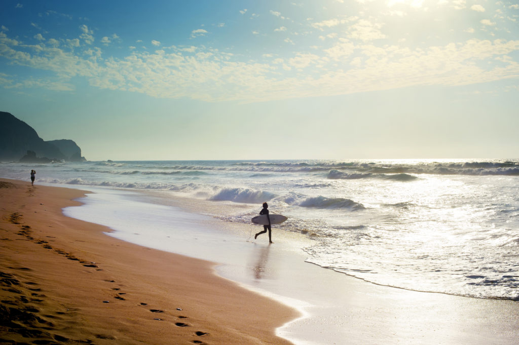 Surfing in Portugal