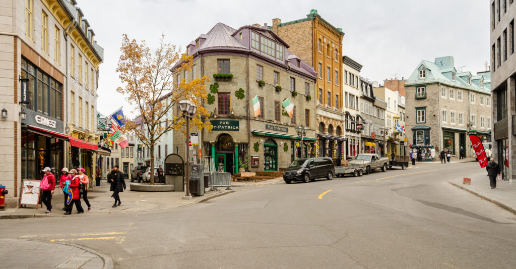 Upper town of Old Quebec city