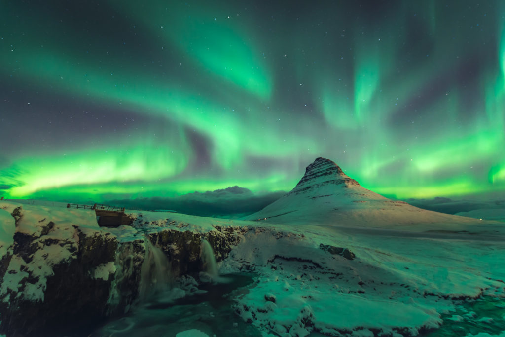 Aurora over Kirkjufell