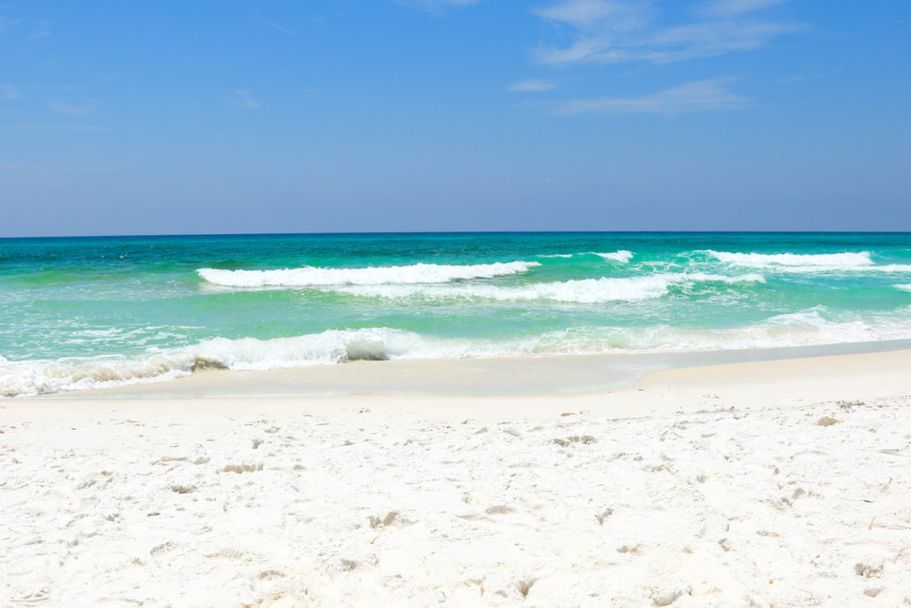 Sunny Summer day at the beach in Destin, Florida