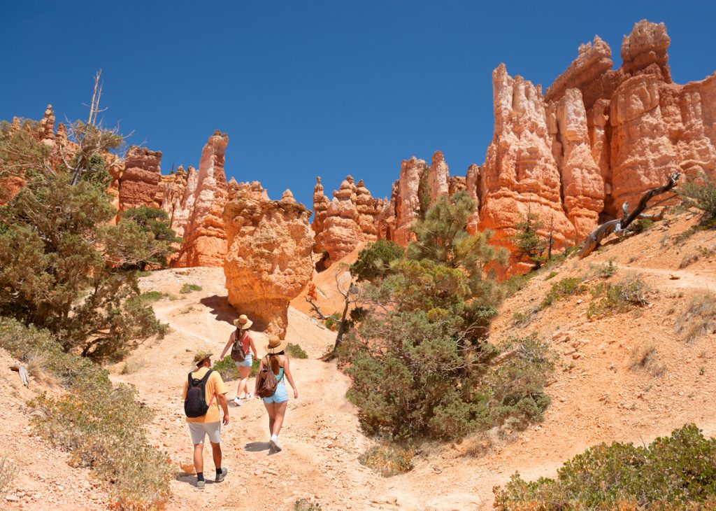 Exploring Utah on summer vacation hiking trip