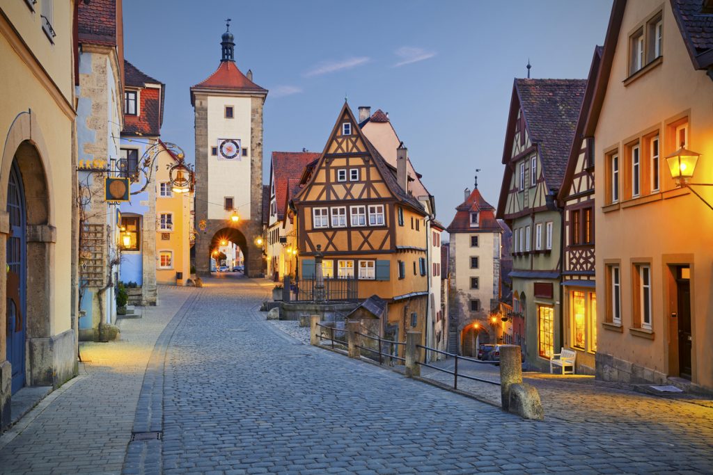 Rothenburg ob der Tauber a town in Bavaria, Germany