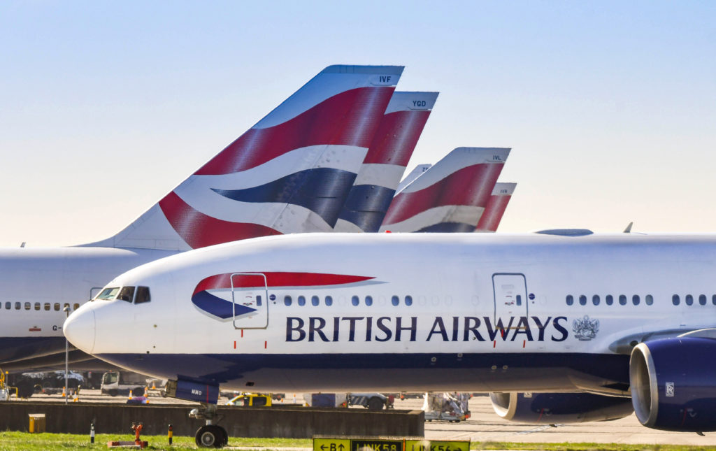 British Airways first-class seating