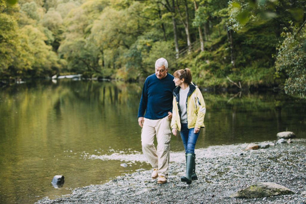 Couple Walking round the Lake District