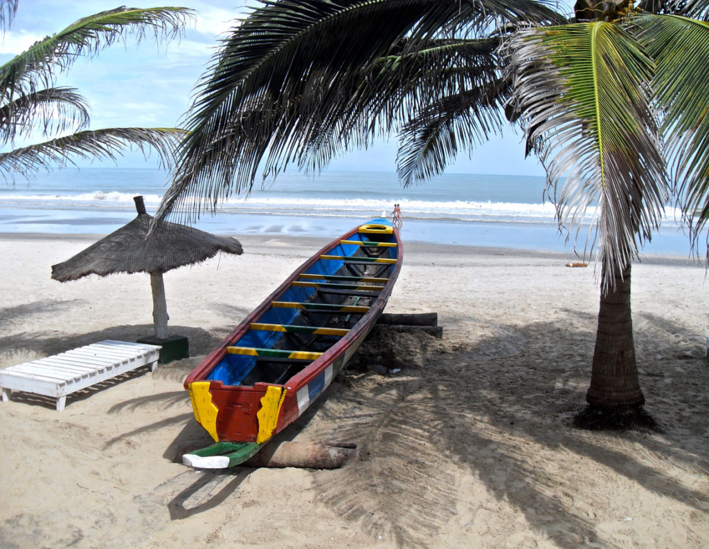 Quiet Beach in Gambia