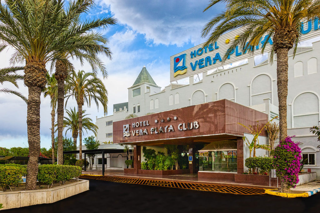 Vera Playa Hotel Entrance - Spain