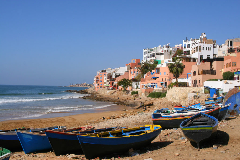 Village of Taghazout, Morocco