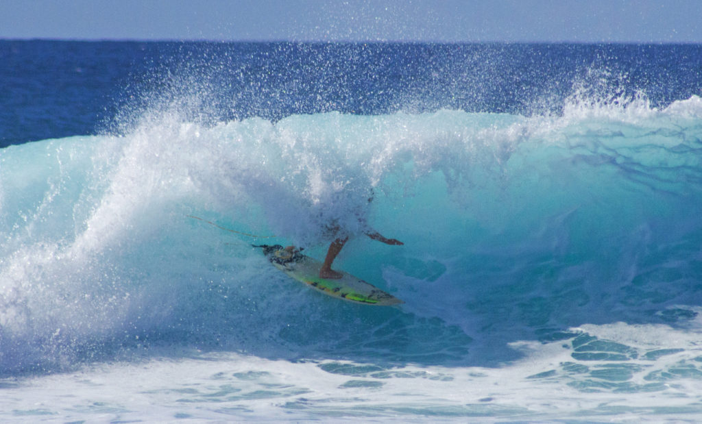 Getting covered up Surfing in Tenerife