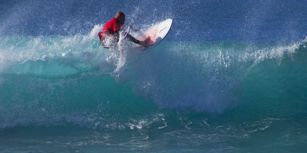 Off the top Surfing in Tenerife