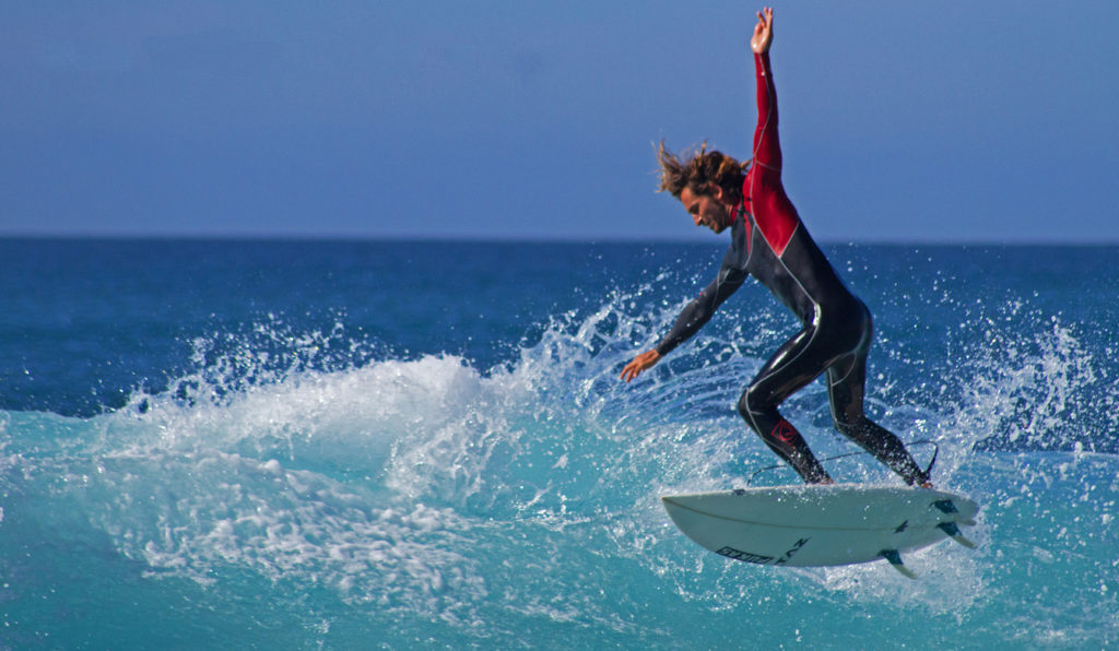 Surfing Aerial in Tenerife