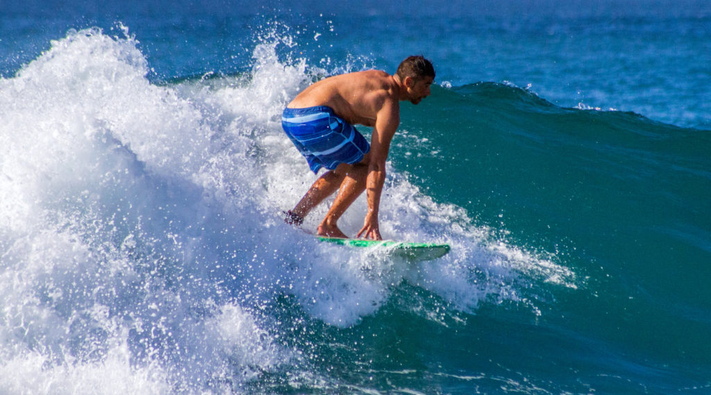 Surfing in Playa De Las Americas