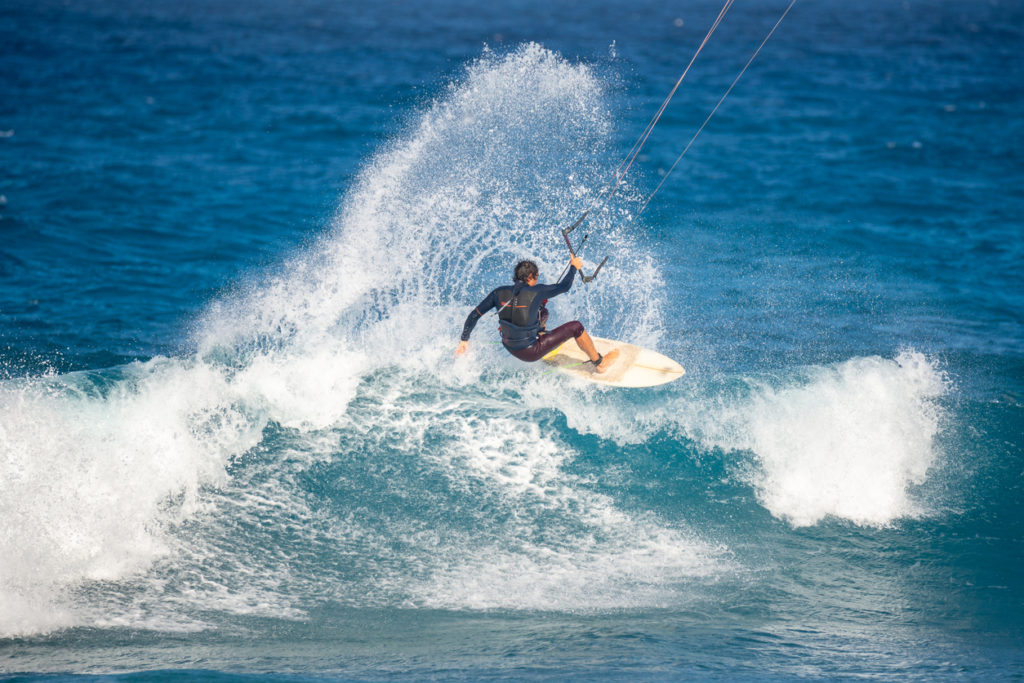 Kite Surfing at Glass Beach