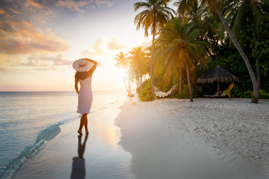 Evening strolls in the Maldives