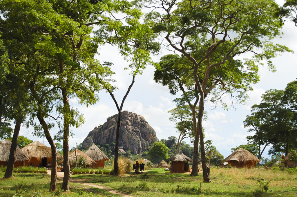 African Huts in Zambia