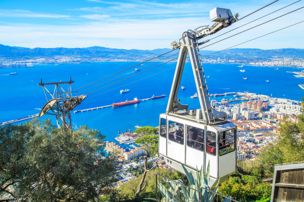 Cable car in Gibraltar