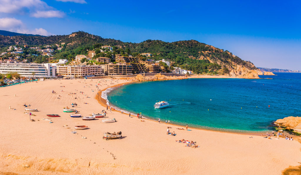 Badia bay in Tossa de Mar