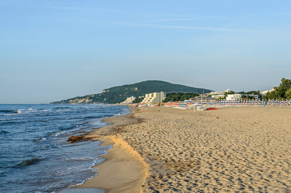 Black Sea view of Albena in Bulgaria