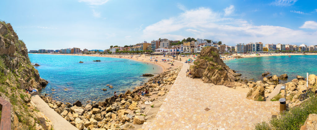 Blanes Beaches east and west