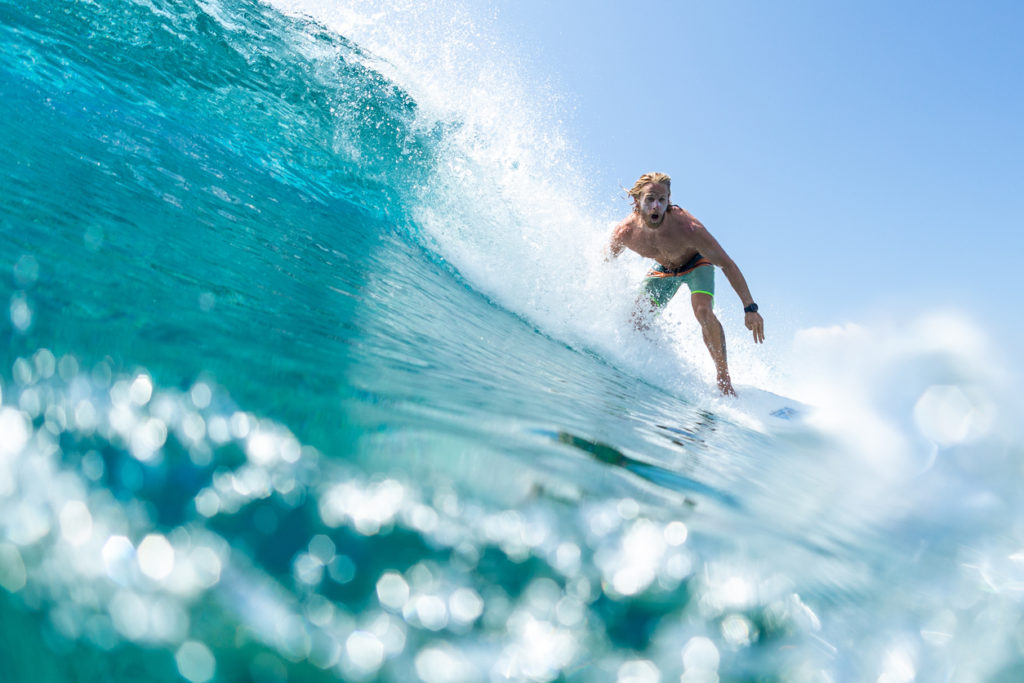 Enjoying Surfing the Maldives