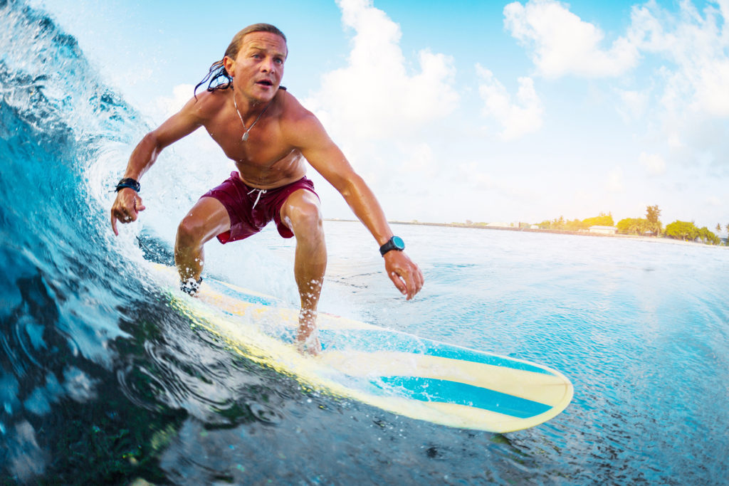 Getting under the lip Surfing the Maldives